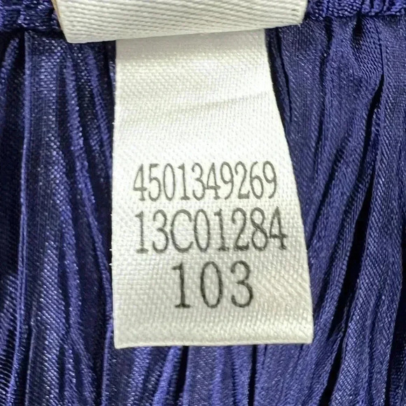 Chicos 2 Lg NWT Crinkle Shine Carbon Blue Jacket MSRP 119.00 Blazer Careerwear - Picture 13 of 16